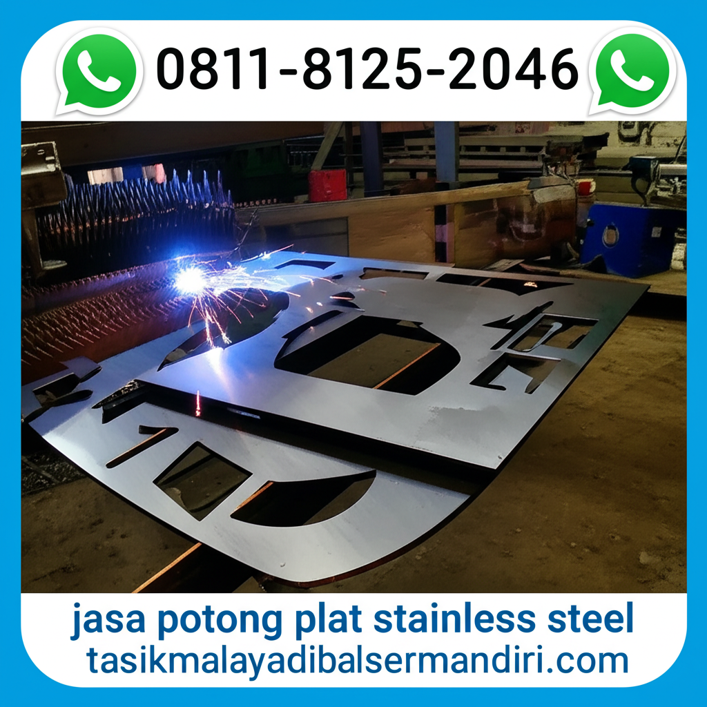 Whatsapp 0811-8125-2046 jasa potong plat stainless steel tasikmalaya adibalasermandiri.com