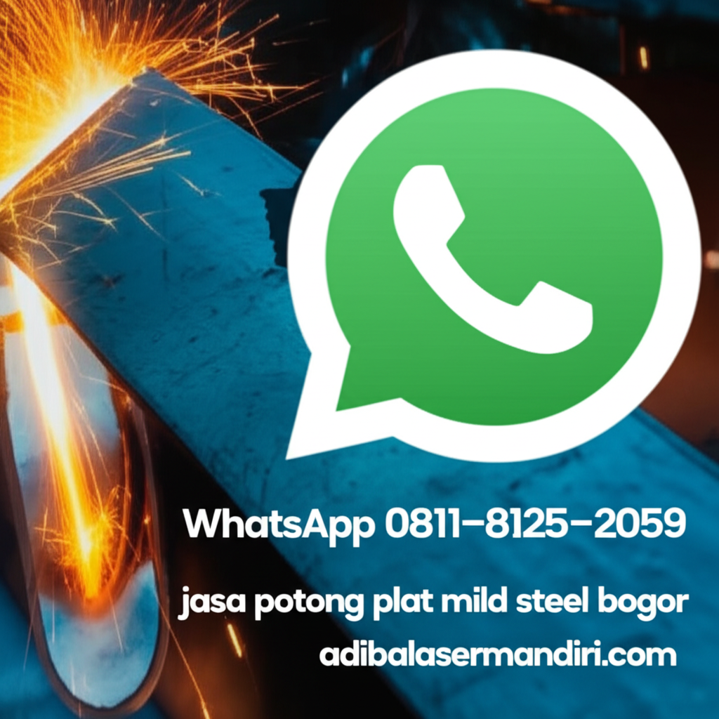 Whatsapp 0811-8125-2059 jasa potong plat mild steel bogor adibalasermandiri.com