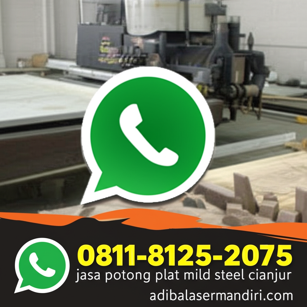 Whatsapp 0811-8125-2075 jasa potong plat mild steel cianjur adibalasermandiri.com