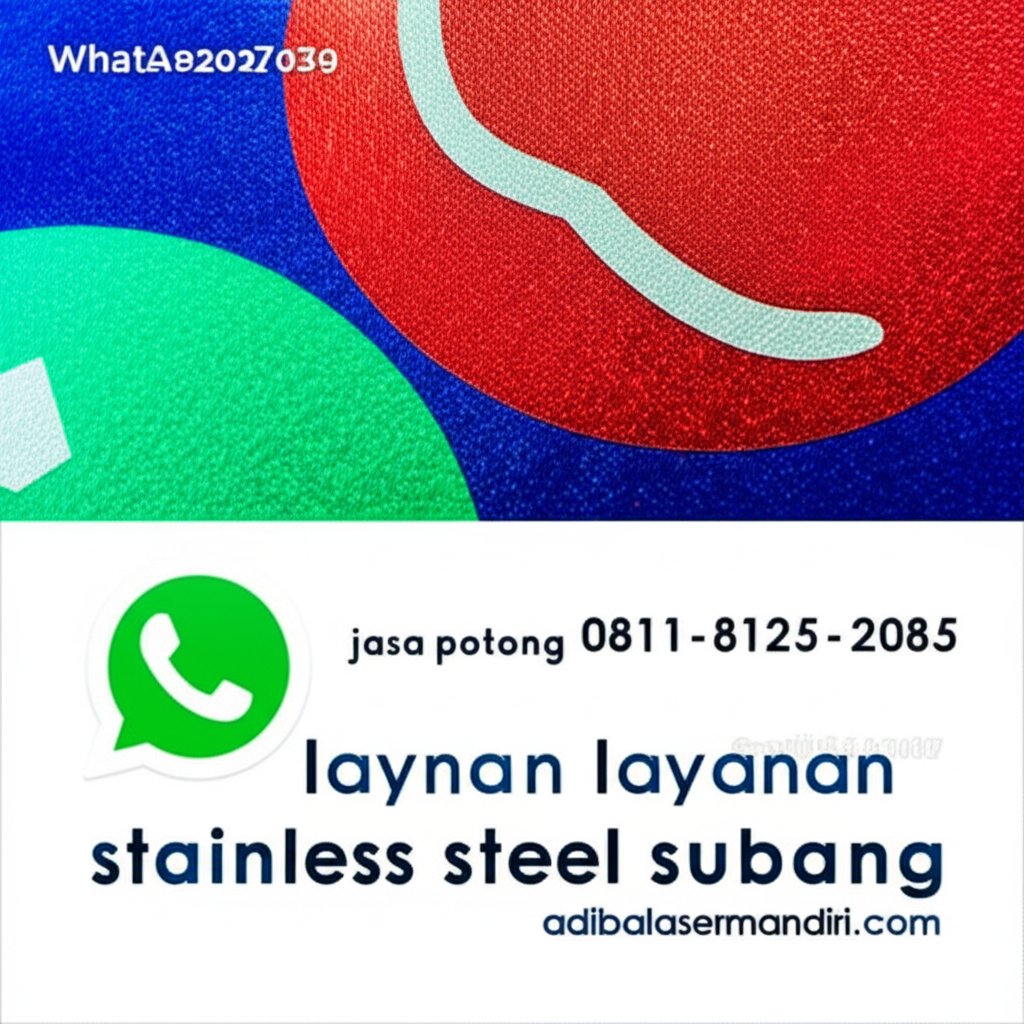 Whatsapp 0811-8125-2085 jasa potong layanan stainless steel subang adibalasermandiri.com